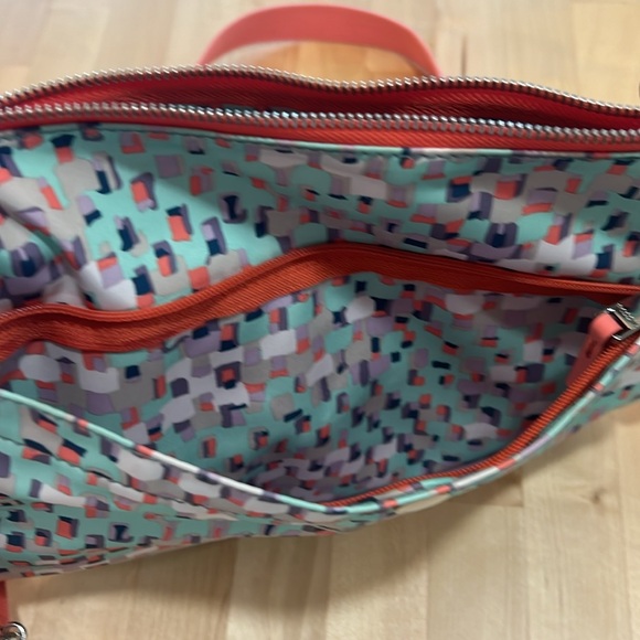 Fossil KeyPer Crossbody Bag Mint Coral Purple - Picture 6 of 6